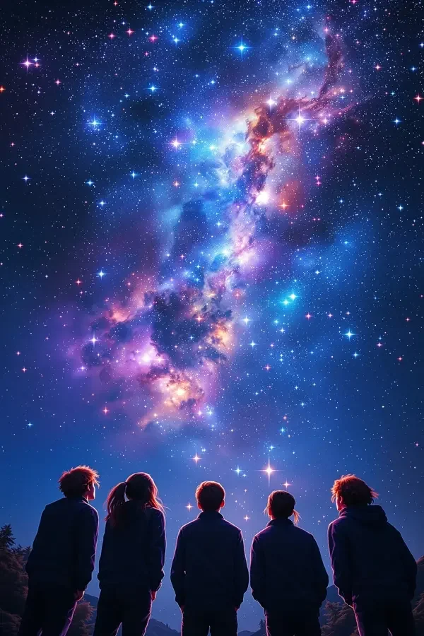 少年星际局 星空海报